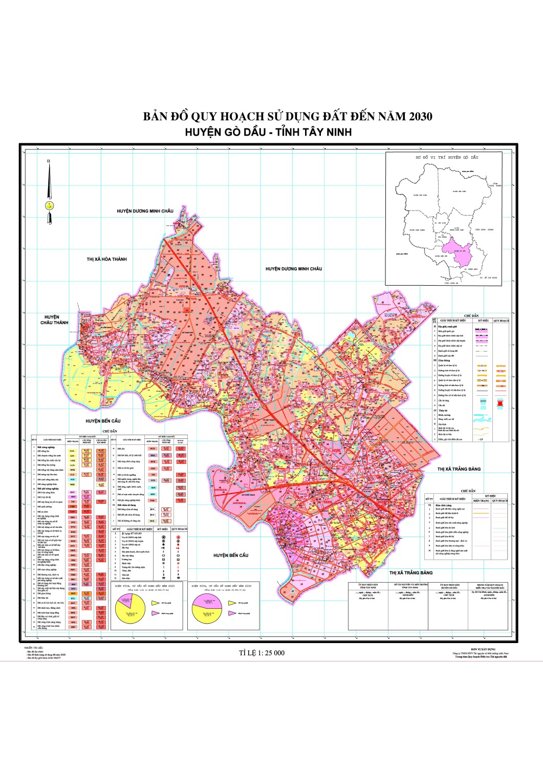 Bản đồ quy hoạch sử dụng đất Gò Dầu đến năm 2030 với các chỉ tiêu quy hoạch chi tiết đã được xác định rõ ràng. Bản đồ cung cấp thông tin về việc sử dụng đất, vị trí hạ tầng giao thông, khu dân cư và tiện ích công cộng trong khu vực. Điều này sẽ giúp cho chính quyền địa phương lập kế hoạch phát triển bền vững dựa trên sự chính xác và đầy đủ của bản đồ.